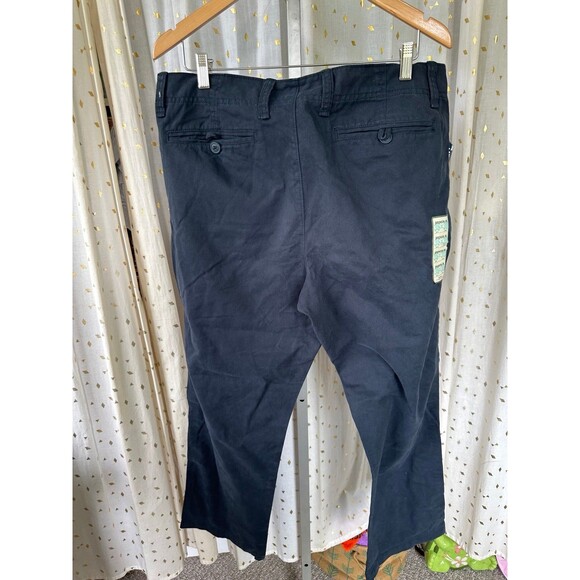 Old Navy Favorite NWT Men's 100% Cotton Navy Broken In Khakis Pants 36x30 - Picture 3 of 7